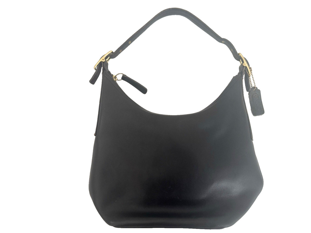 Vintage Coach Hobo Shoulder Bag Black Glovetanned Leather Legacy Collection 9823